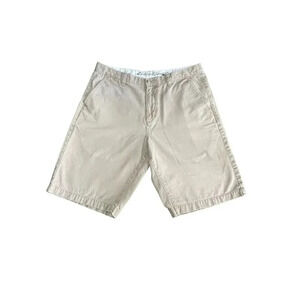 Eddie Bauer Men's Chino Shorts Size 34 Beige Casual Solid